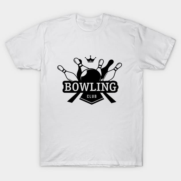 Bowling Club T-Shirt by Brainable ART